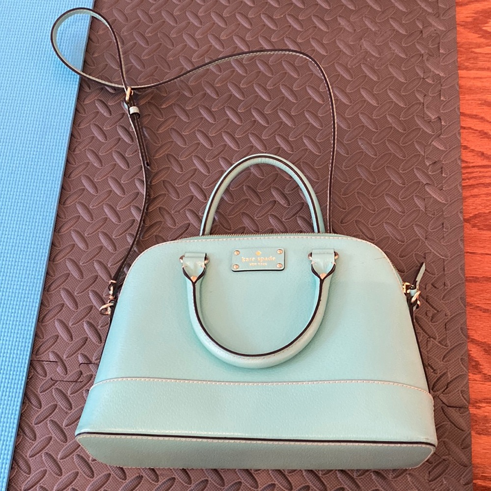 Kate spade turquoise bag with strap